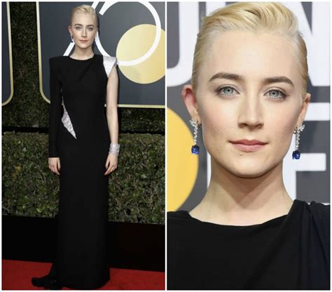 golden globe 2018 versace|Saoirse Ronan In Atelier Versace – 2018 Golden Globe Awards.